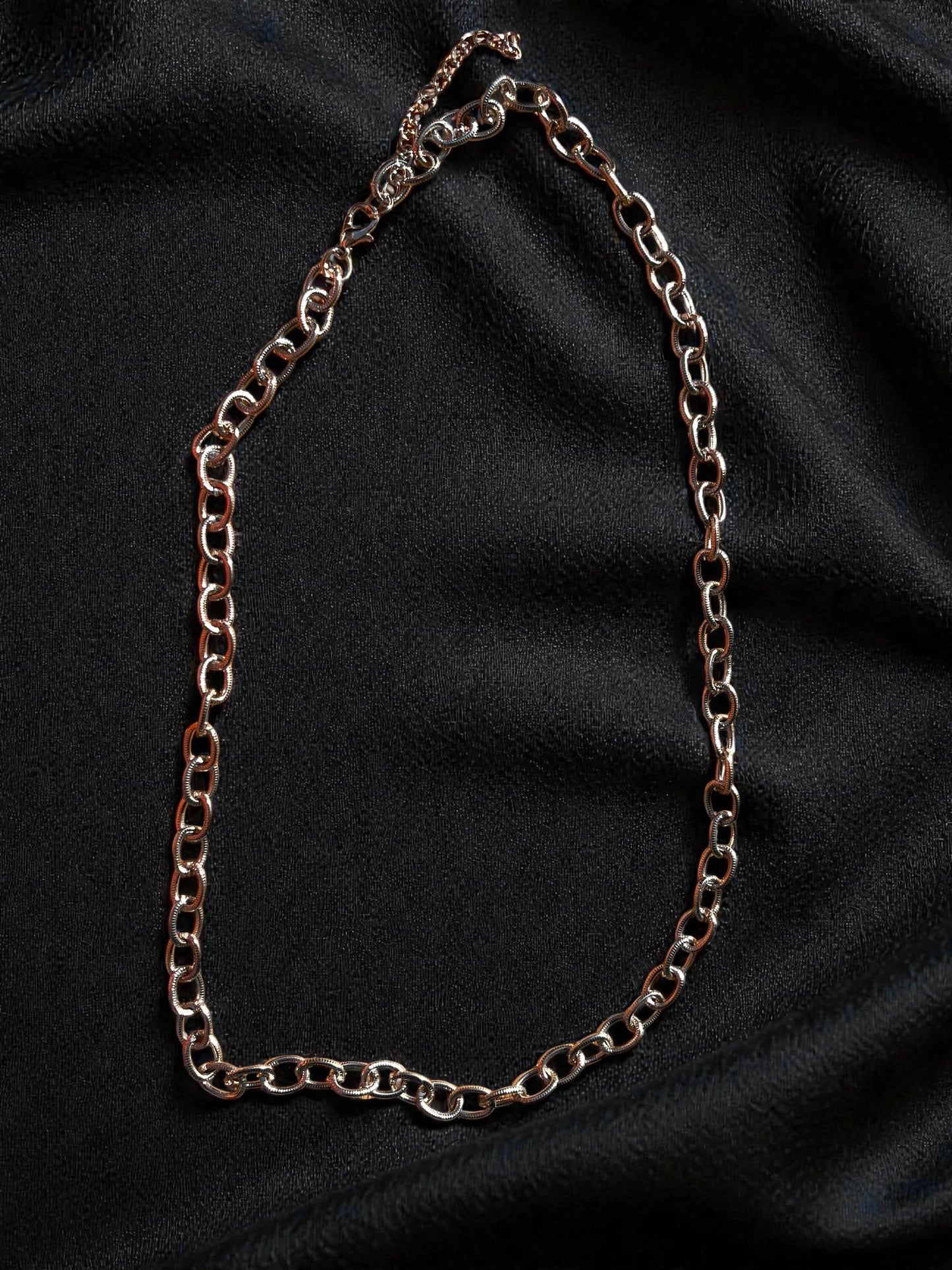 Silver Link Chain Necklace | Chunky Minimalist Chain Necklace | Modern Layering Jewelry | Unisex Statement Necklace | Everyday Silver