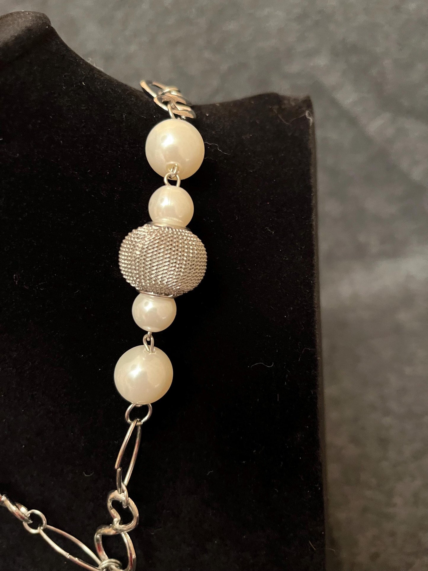 Crystal Pearl Tassel Necklace | Elegant Bridal Wedding Jewelry