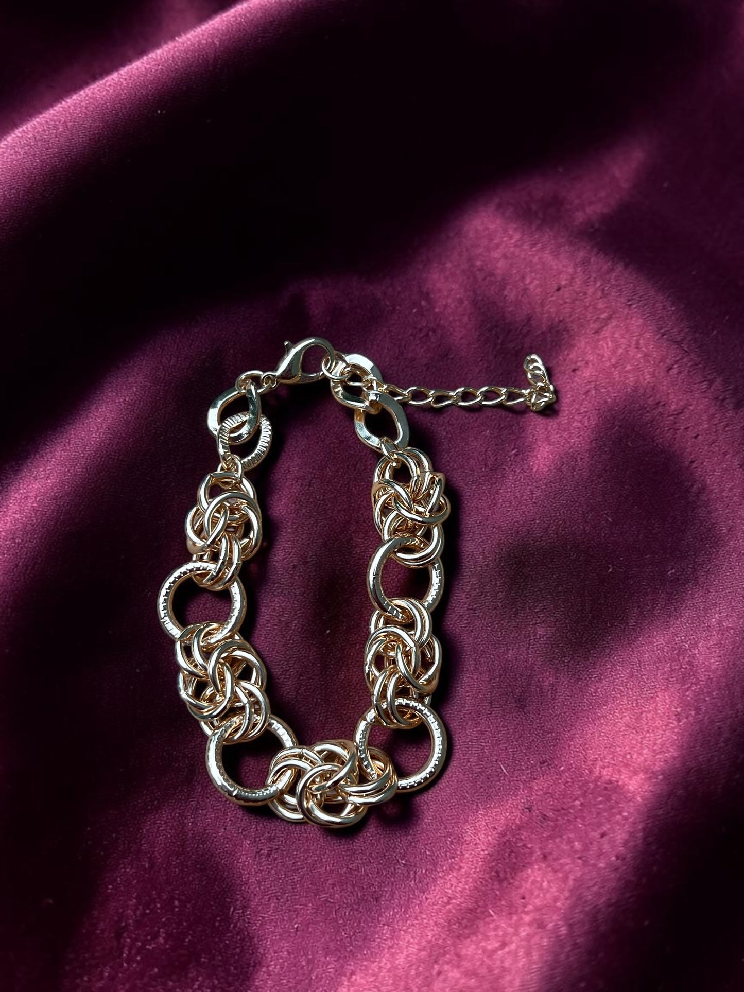 Golden Harmony Link Bracelet