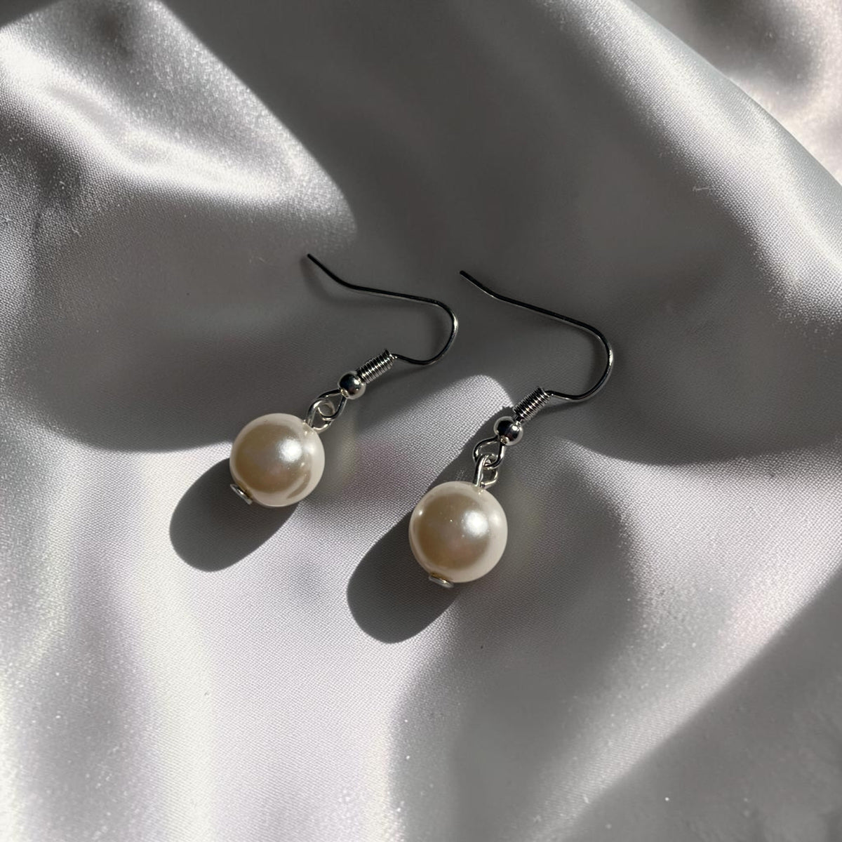 Pearl Drop Earrings | Classic Ivory Dangle Earrings