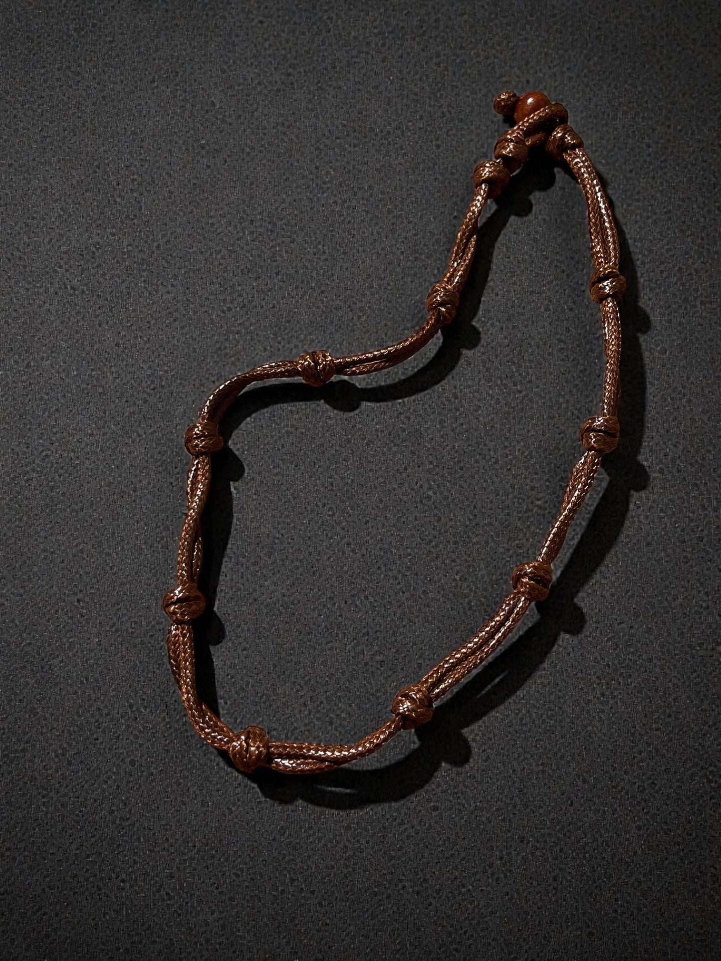 Knotted Cord Necklace | Boho Minimalist Necklace | Surfer Style Jewelry | Rustic Cord Necklace | Beach Style Necklace