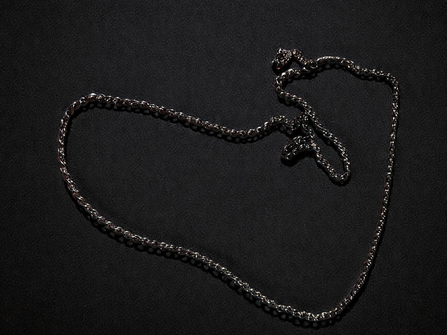 Minimalist Gunmetal Chain Necklace | Sleek Rope Chain Statement Necklace | Layering Chain Jewelry | Unisex Modern Necklace | Everyday