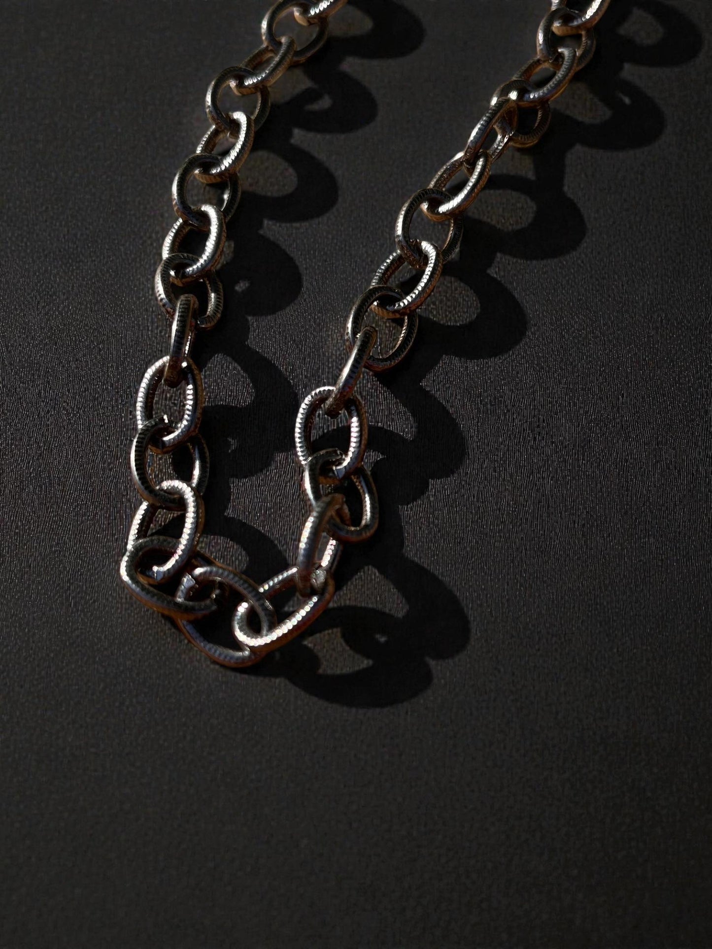Gunmetal Link Chain Necklace | Chunky Minimalist Chain Necklace | Modern Layering Jewelry | Unisex Statement Necklace | Everyday