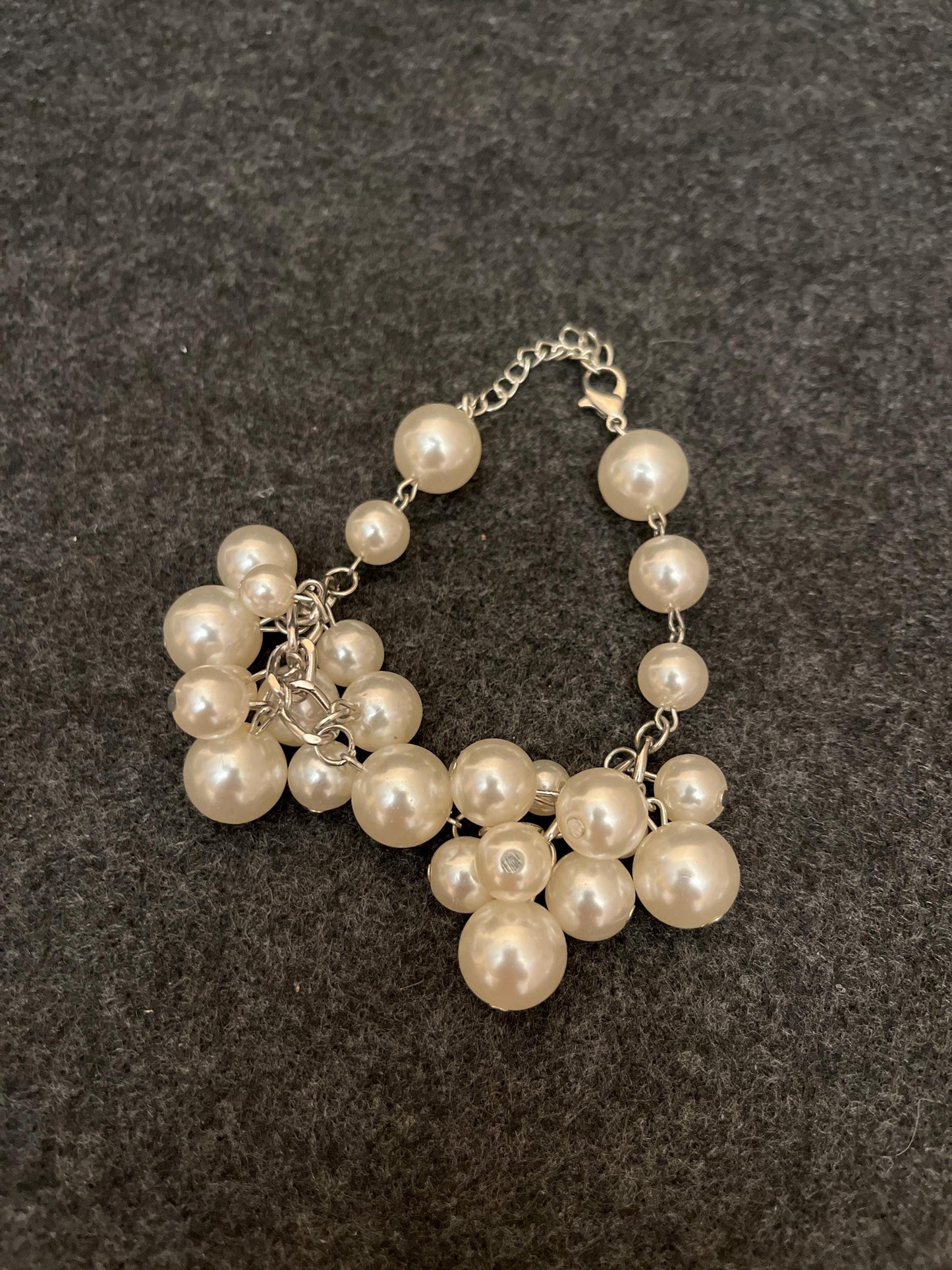 Crystal Pearl Statement Bracelet | Elegant Bridal Wedding Jewelry
