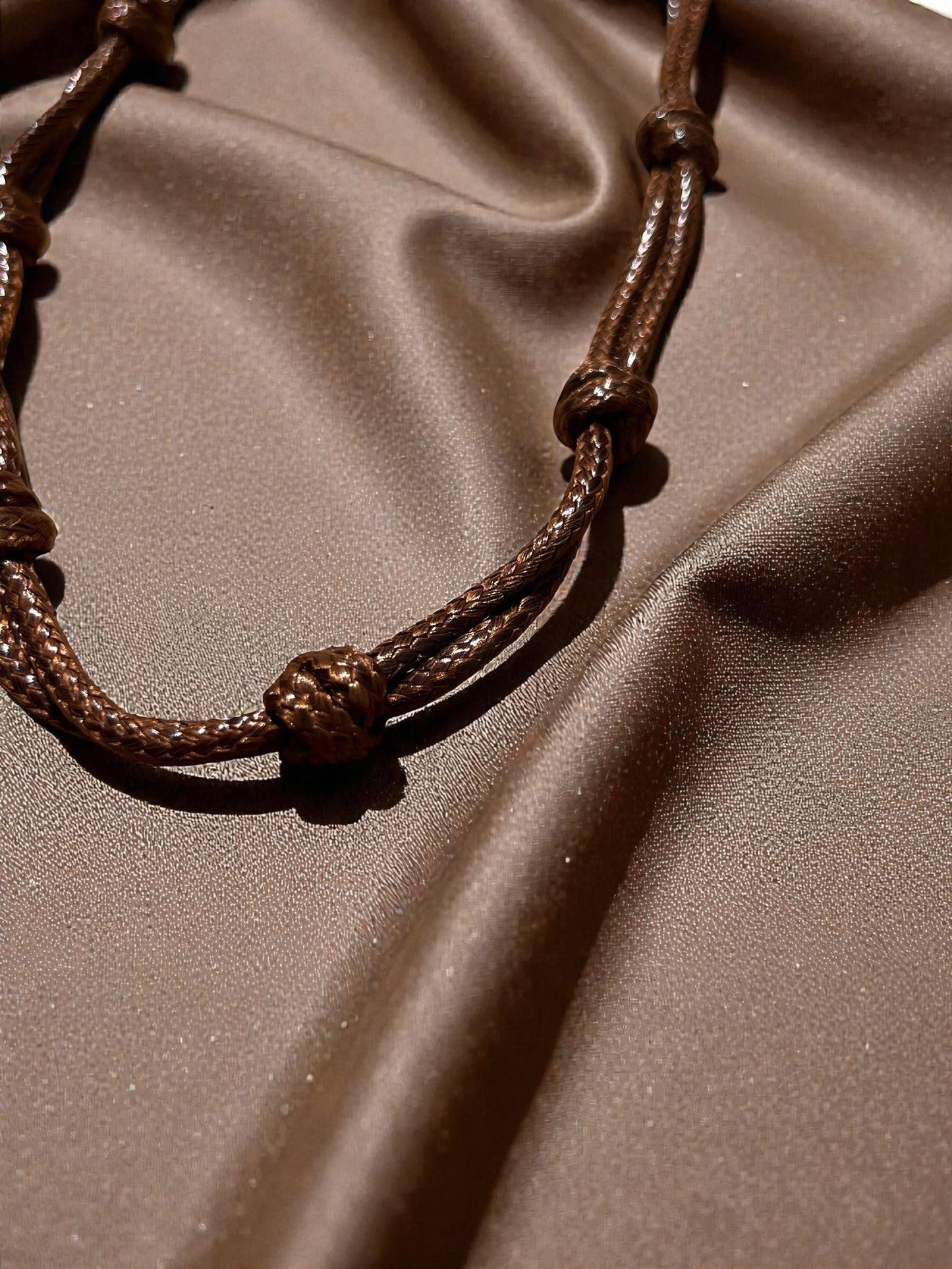 Knotted Cord Necklace | Boho Minimalist Necklace | Surfer Style Jewelry | Rustic Cord Necklace | Beach Style Necklace
