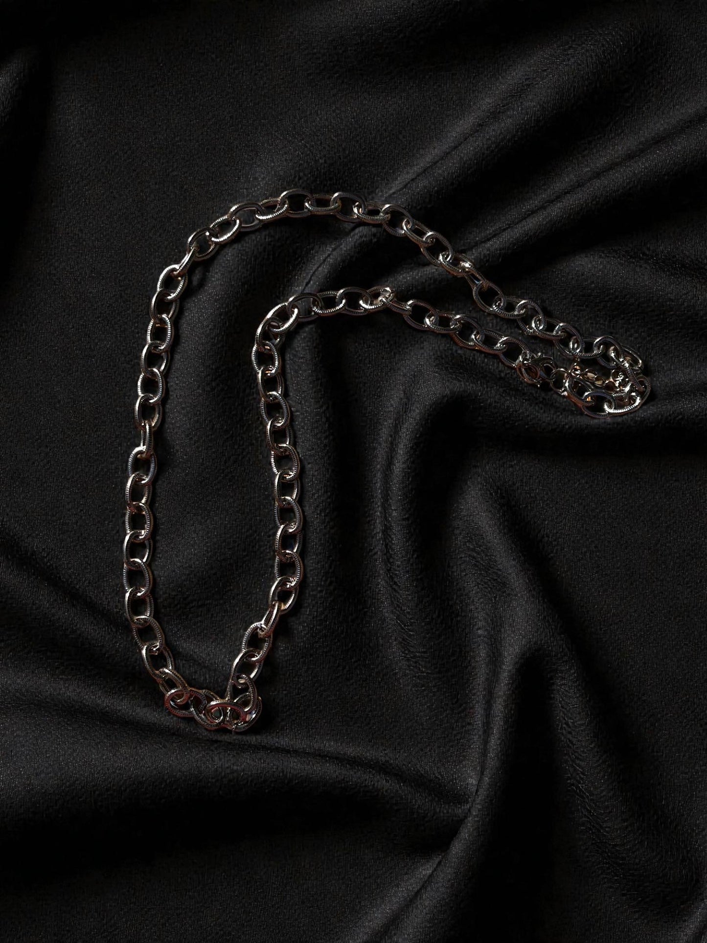 Gunmetal Link Chain Necklace | Chunky Minimalist Chain Necklace | Modern Layering Jewelry | Unisex Statement Necklace | Everyday