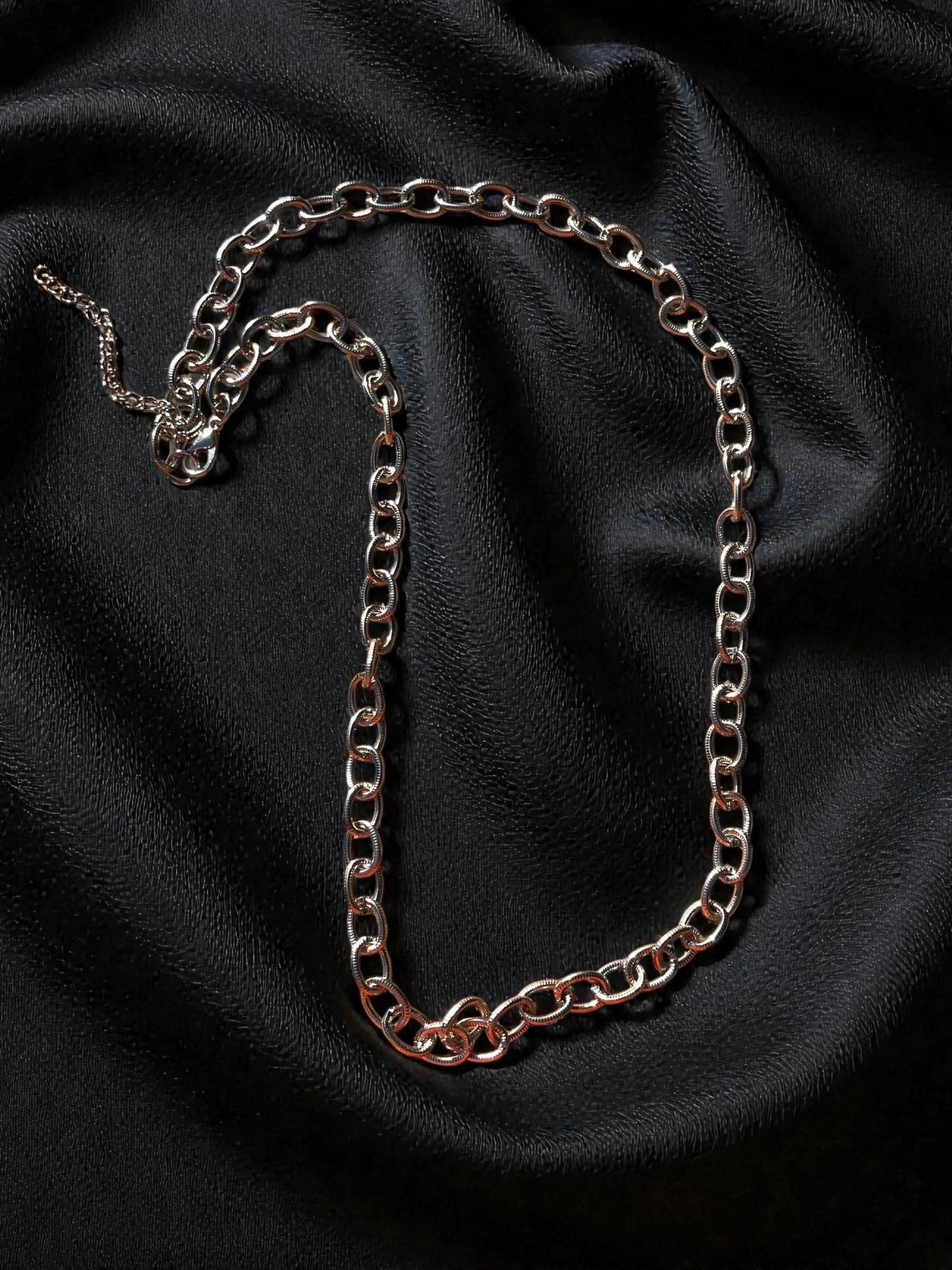 Silver Link Chain Necklace | Chunky Minimalist Chain Necklace | Modern Layering Jewelry | Unisex Statement Necklace | Everyday Silver