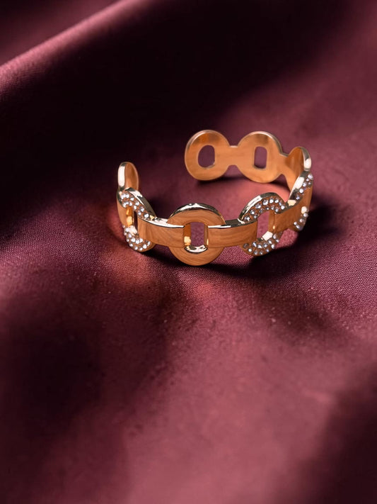 Crystal Link Cuff Bracelet
