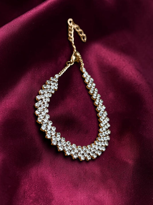 Golden Hour Crystal Tennis Bracelet