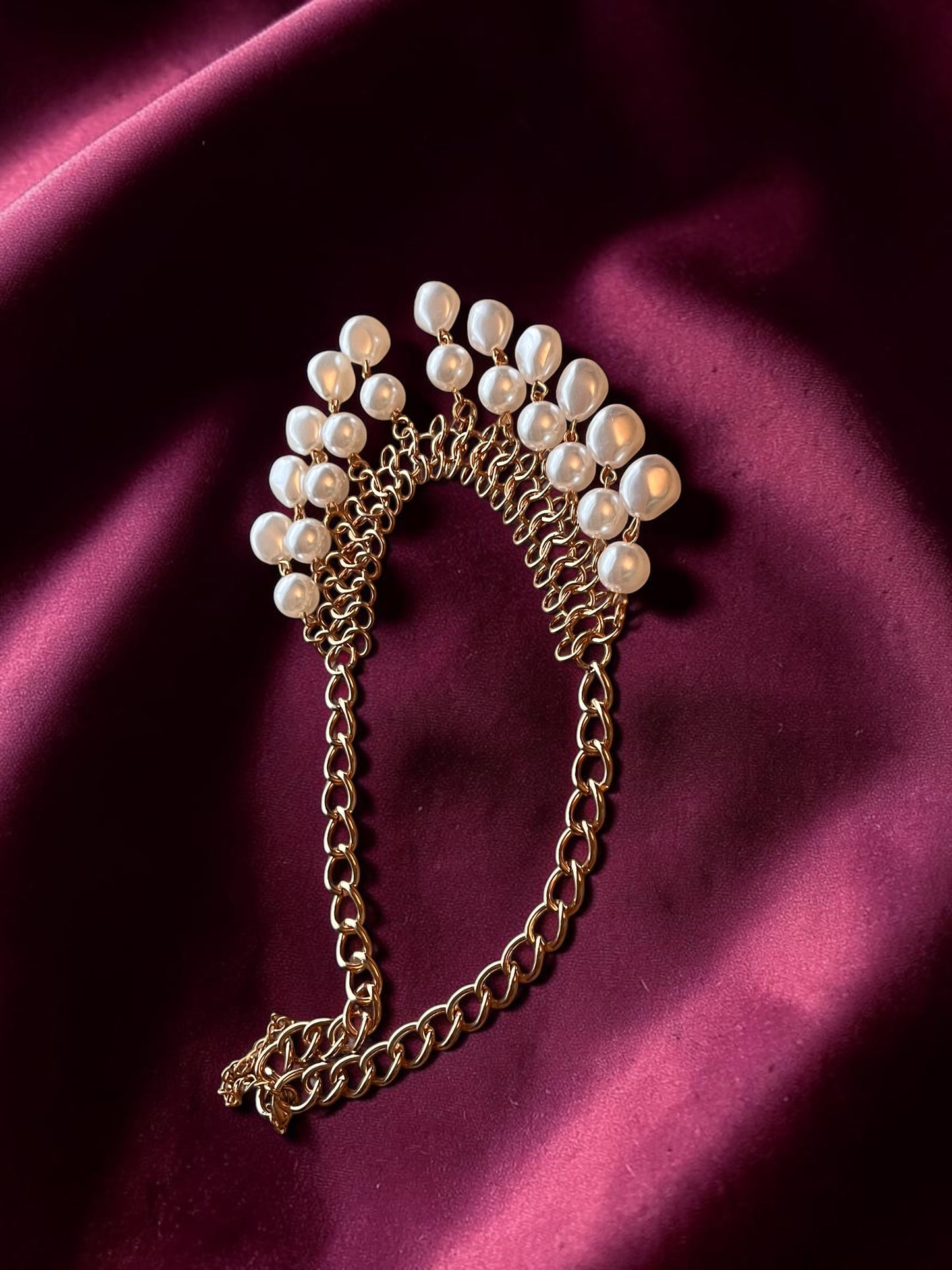 Gold Pearl Necklace