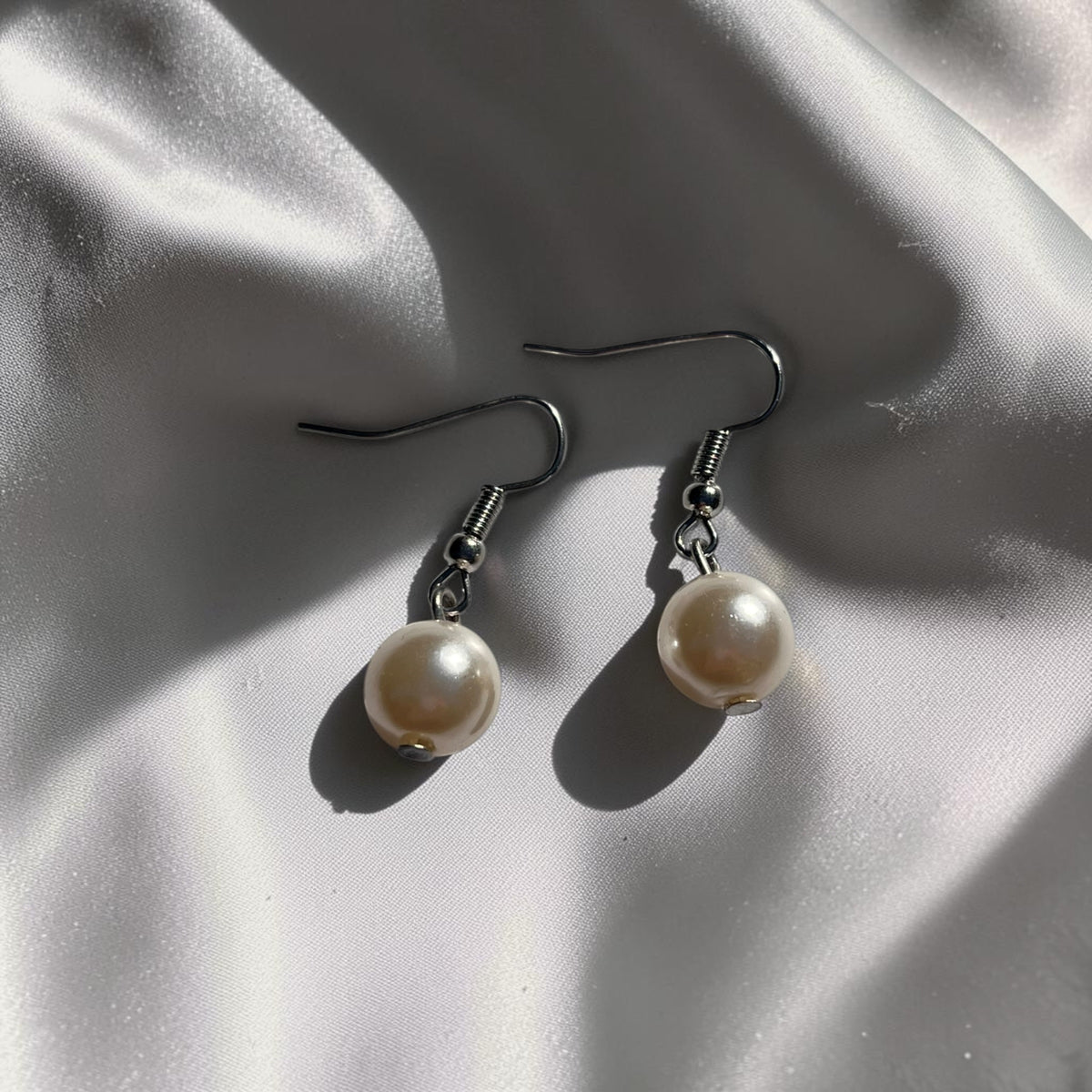 Pearl Drop Earrings | Classic Ivory Dangle Earrings