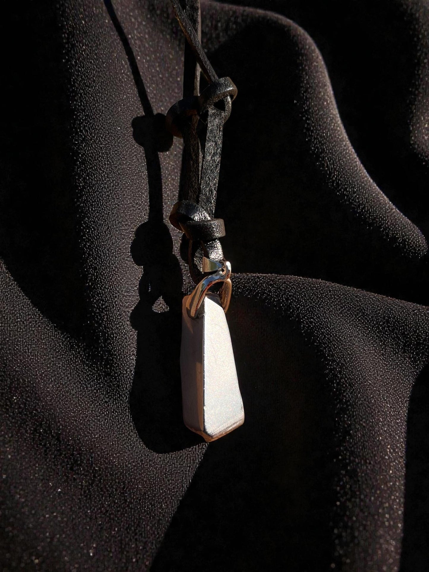 Men’s Leather Pendant Necklace | Boho Leather Cord Necklace | Minimalist Men’s Jewelry | Surfer Style Necklace