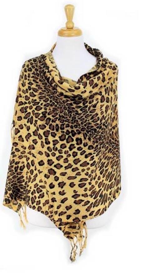 Leopard Print XL Scarf/Shawl