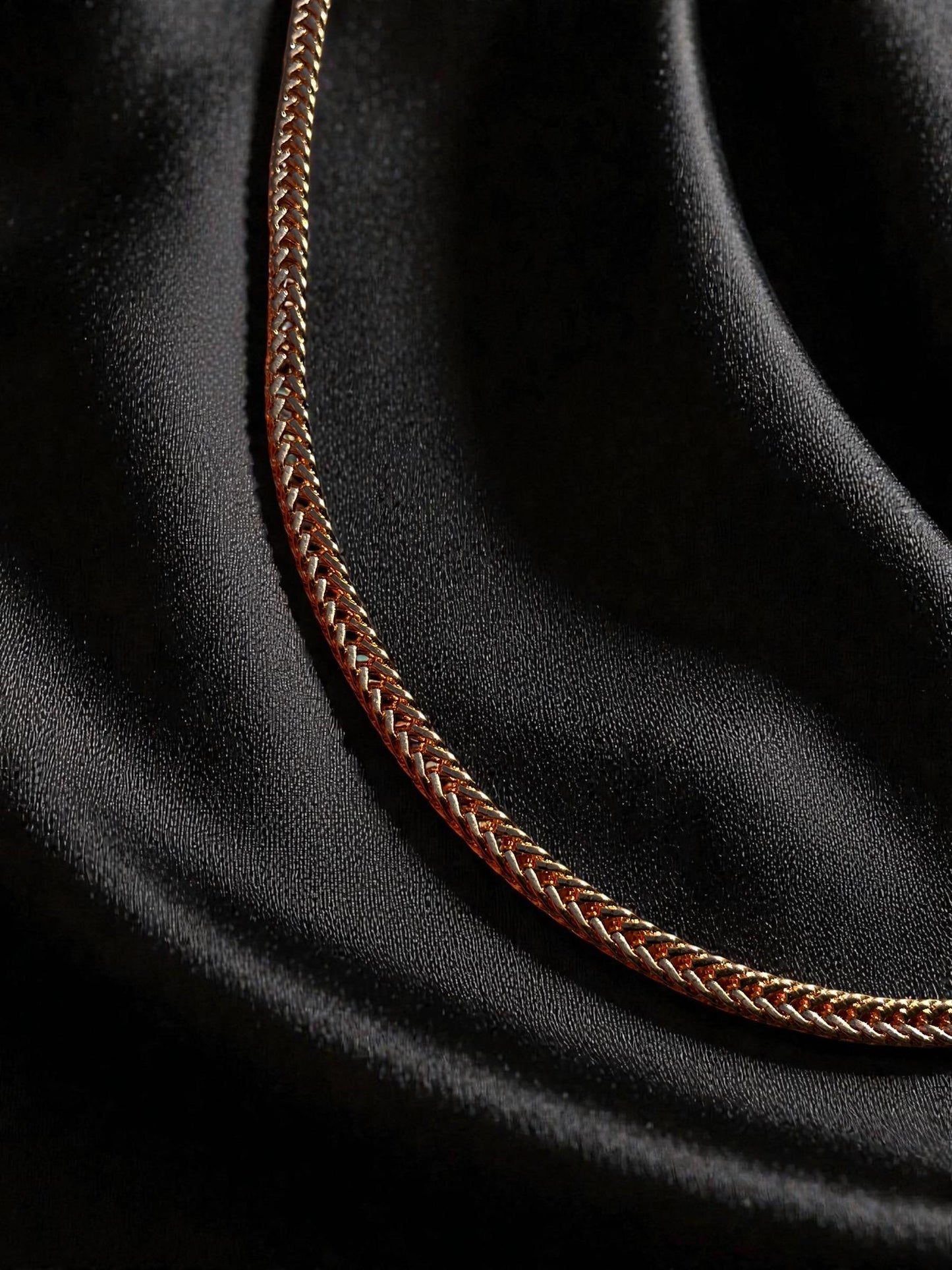 Gold Herringbone Chain Necklace for Men, Thick Gold Flat Chain, Statement Gold Plated Necklace, Luxury Mens Chain Gift for Him